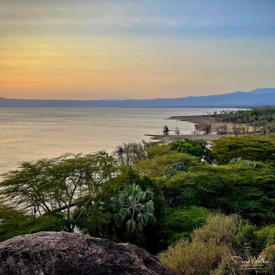Lake Eyasi, from the escarpment overlooking Kisima Ngeda